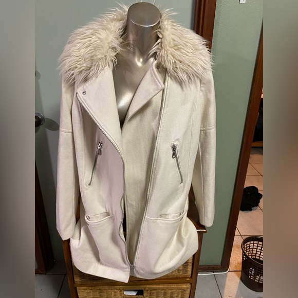 H&M Cream Parker/Jacket - size AU14 Ladies - Picture 4 of 5